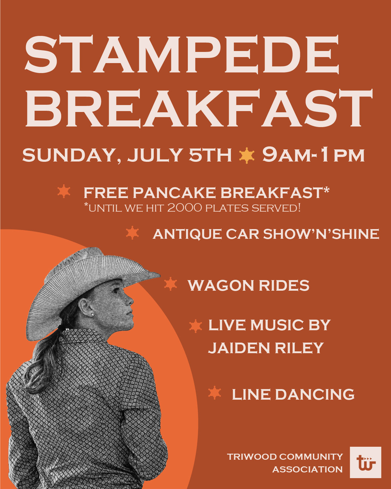 Poster: Triwood Stampede Breakfast