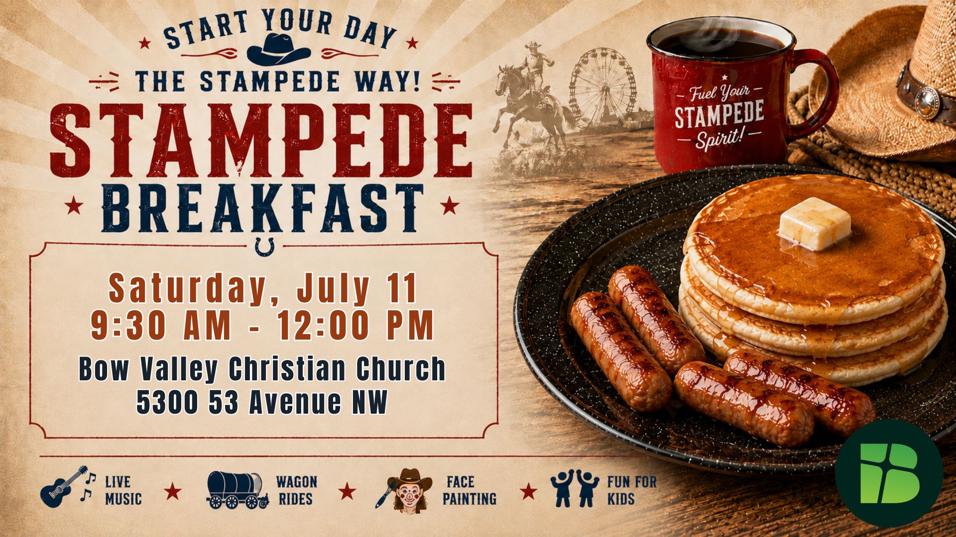 Bow Valley Christian Church Community Stampede Breakfast