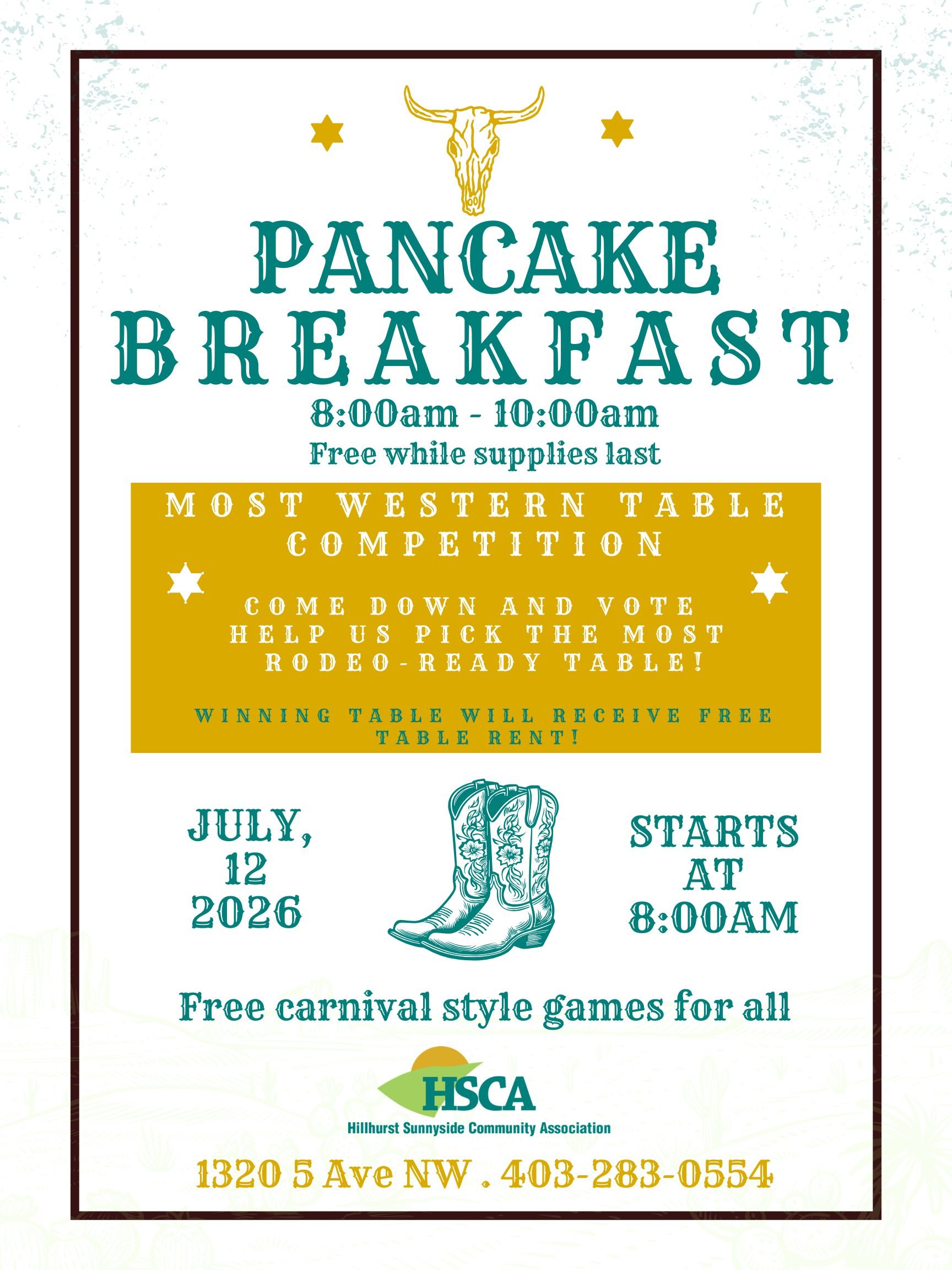 HSCA Pancake Breakfast