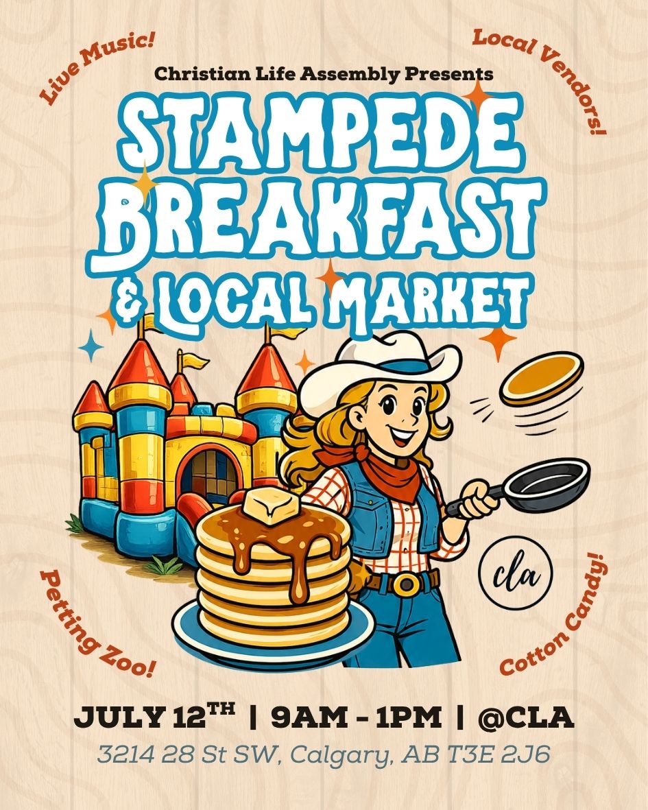 Poster: Christian Life Assemblies Annual Stampede Breakfast