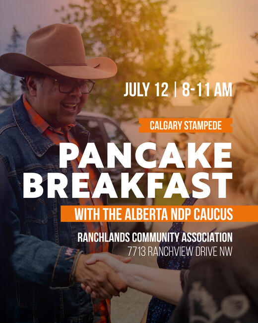 Alberta NDP Caucus Pancake Breakfast (Ranchlands)