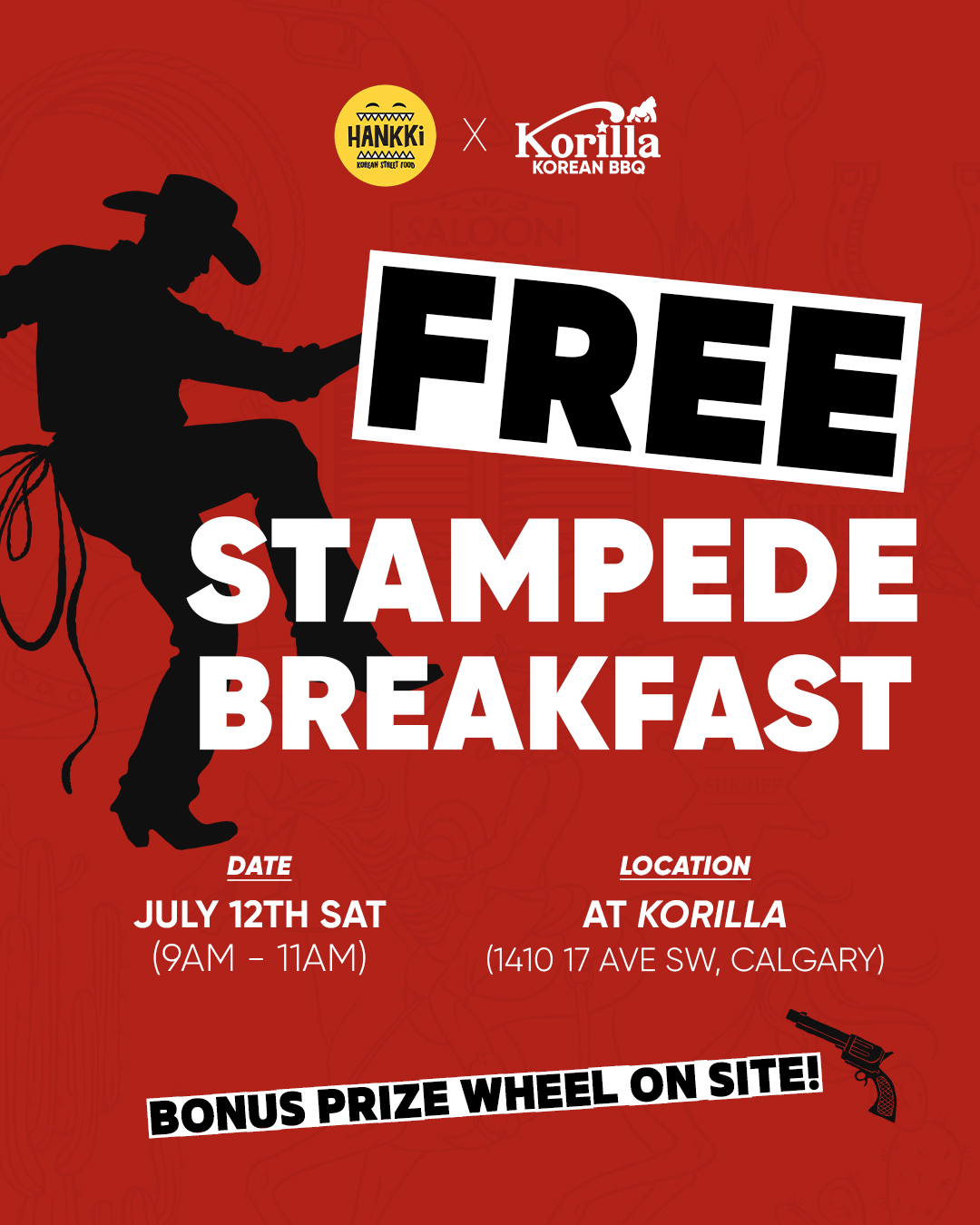 HANKKI x KORILLA Free Stampede Breakfast