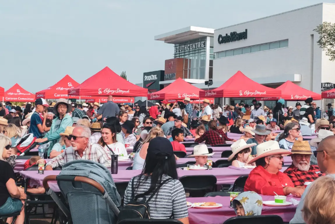 Poster: Pink Pancake Stampede Caravan Breakfast at Southcentre Mall