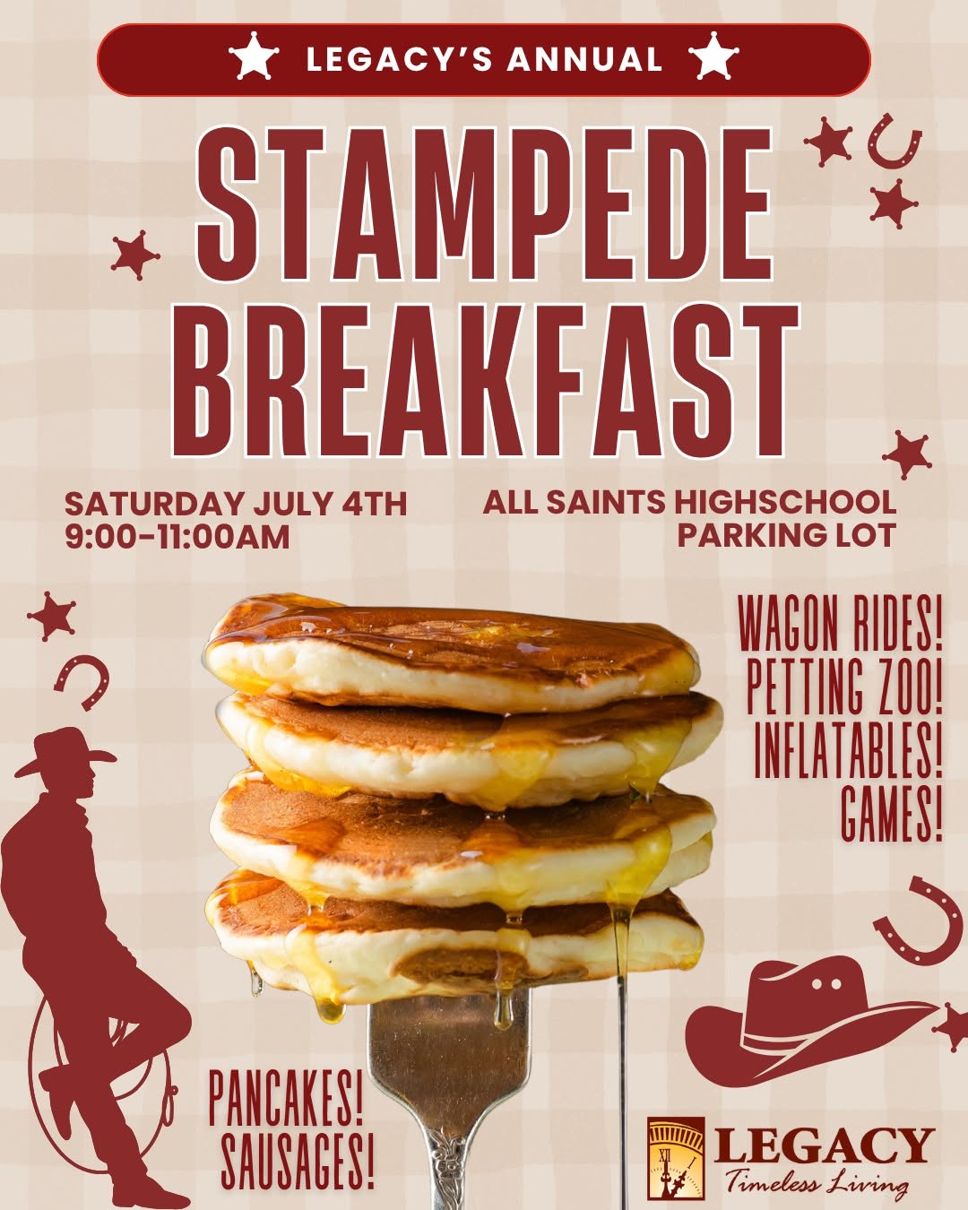 Legacy Residents Association Stampede Pancake Breakfast 2026